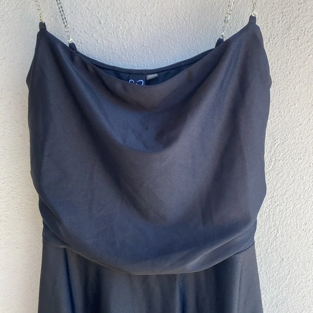 Windsor NWT Bling Fling Satin Rhinestone Skater Dress M - Picture 5 of 12